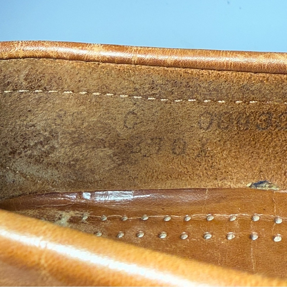 VINTAGE Cole Haan Made in USA Leather Penny Loafers Chestnut Brown-Men’s Size 8C - Picture 11 of 14